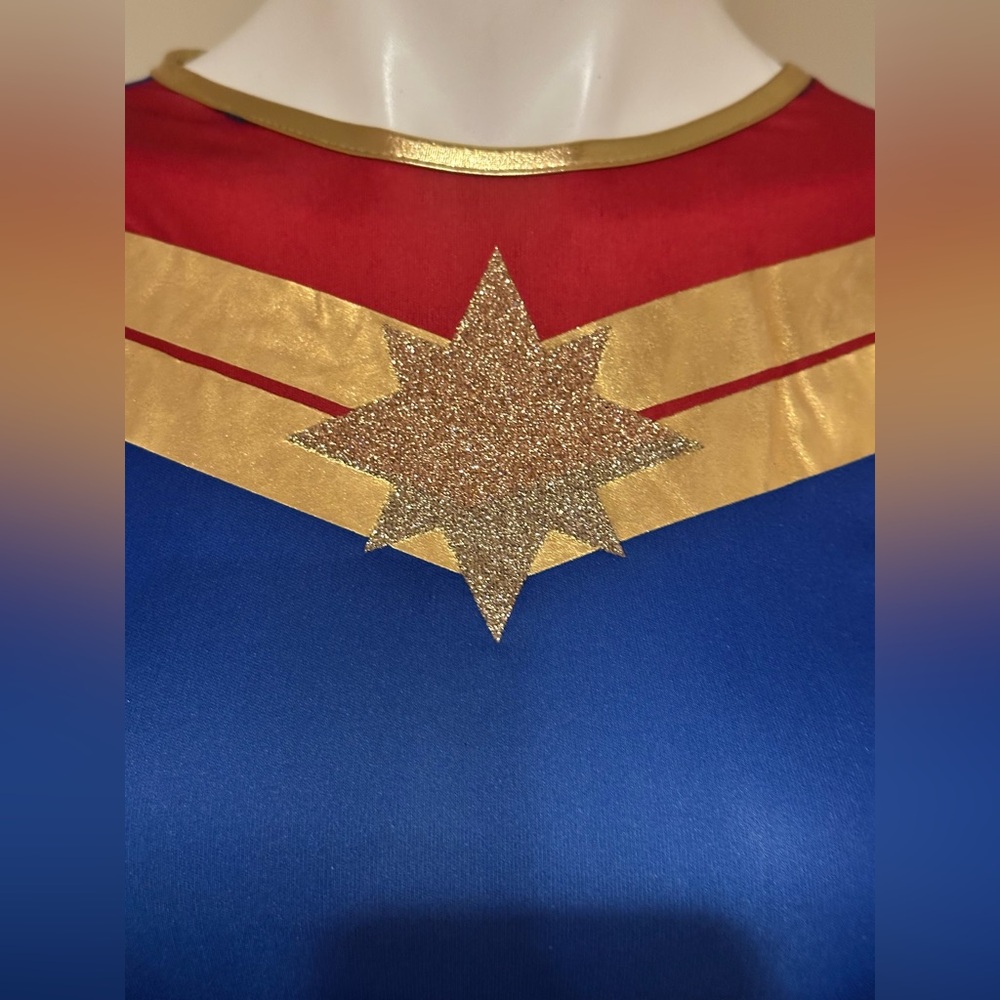 RUBIES 2 Piece set Starry Heroine Costume Blue,Red,Gold Girls Costume Sz M 8-10 - Picture 3 of 11
